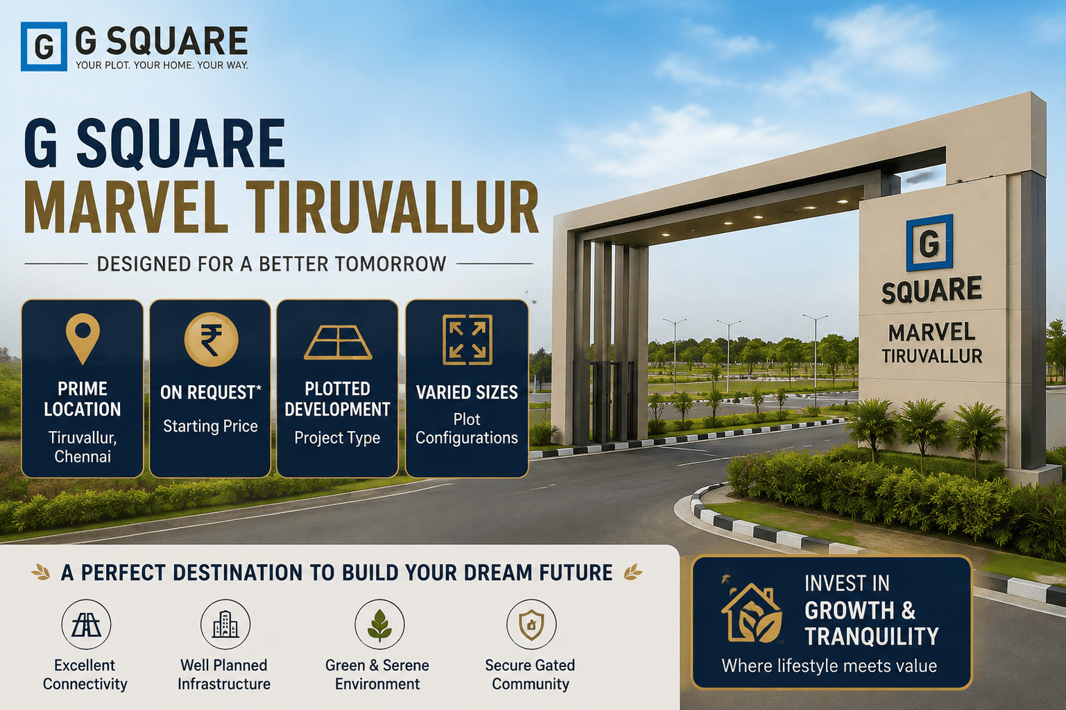 G Square Marvel Tiruvallur Premium Residential Plots