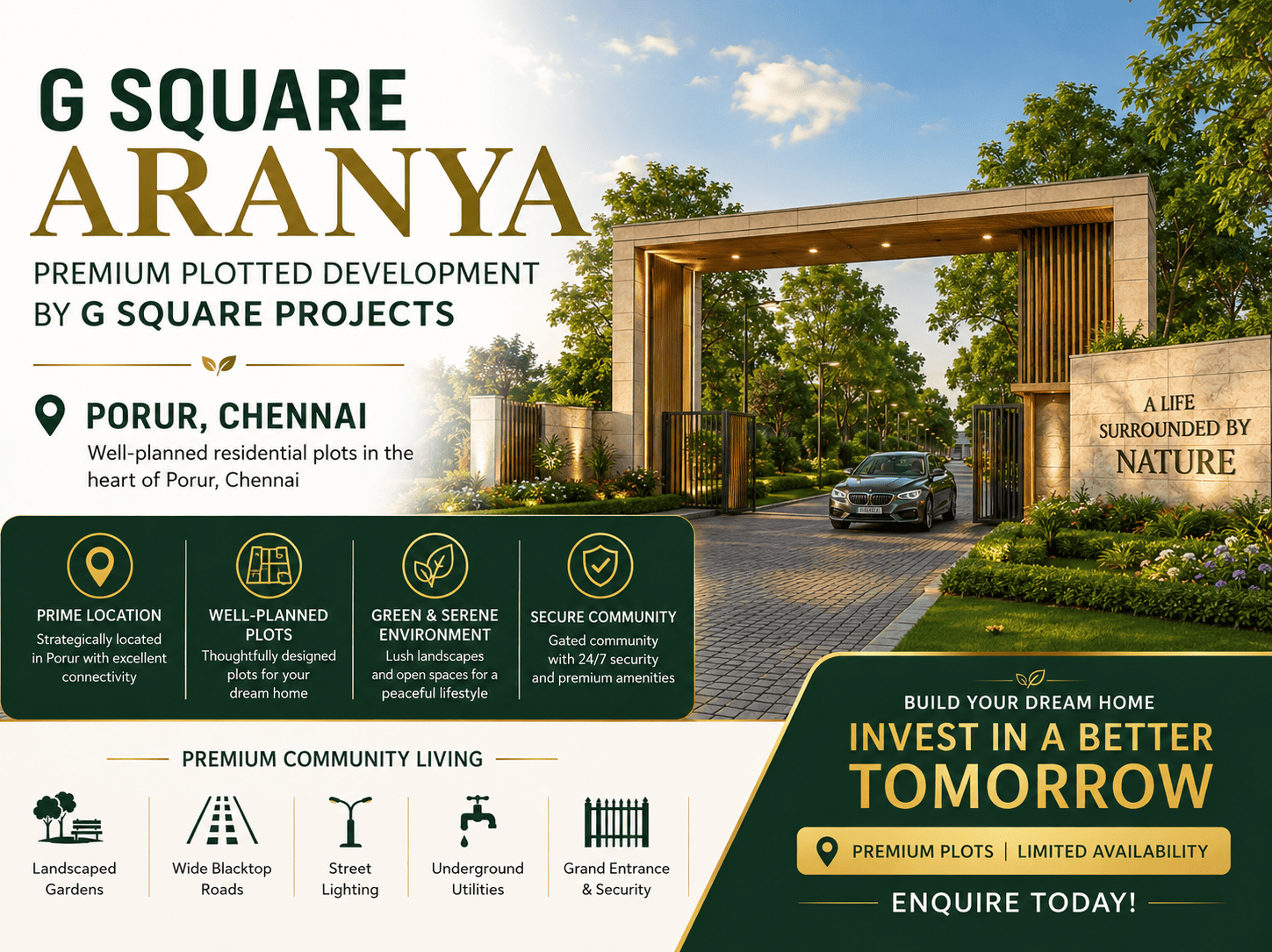 G Square Aranya Porur Premium Residential Plots