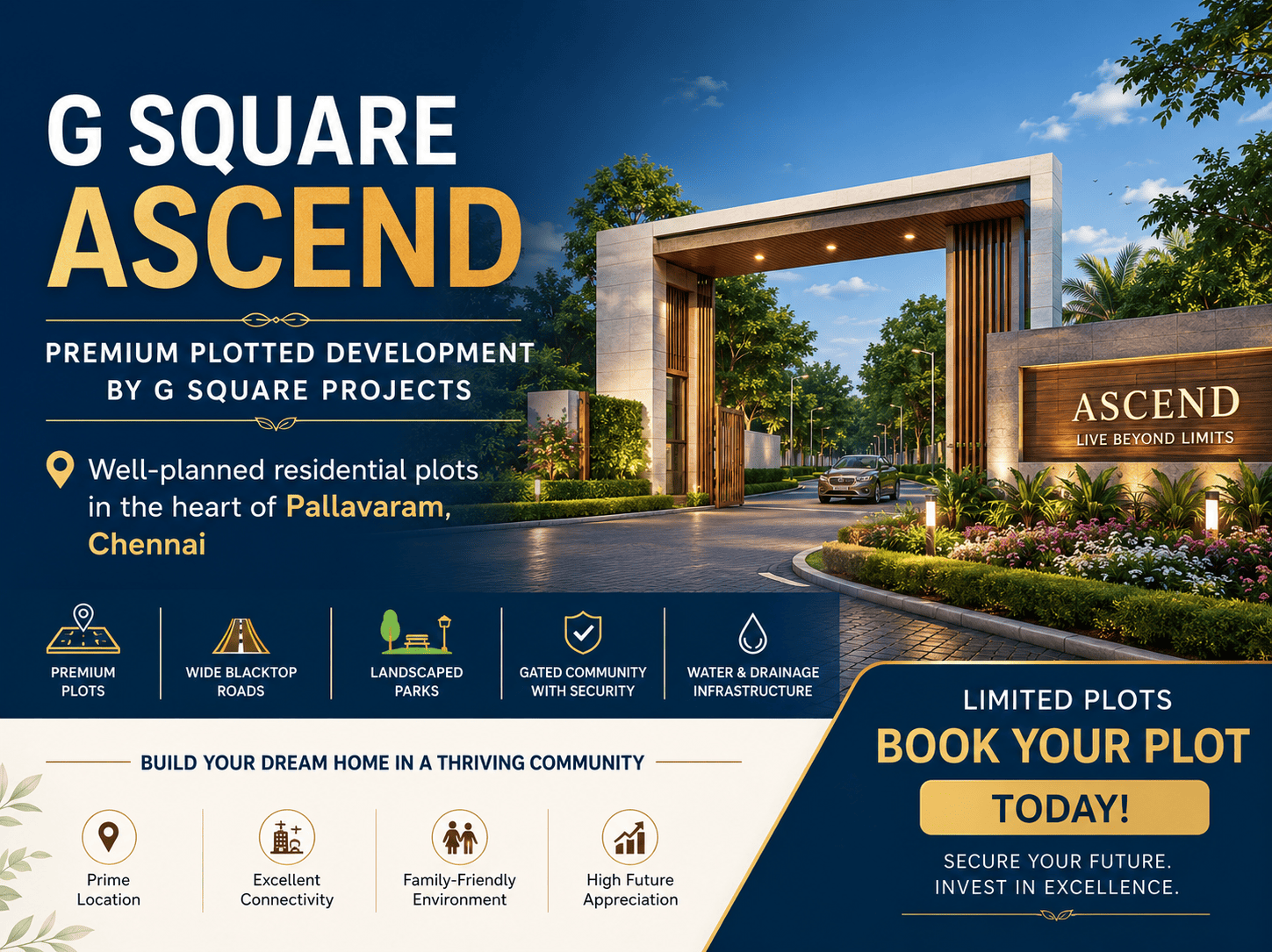 G Square Ascend Pallavaram Premium Residential Plots