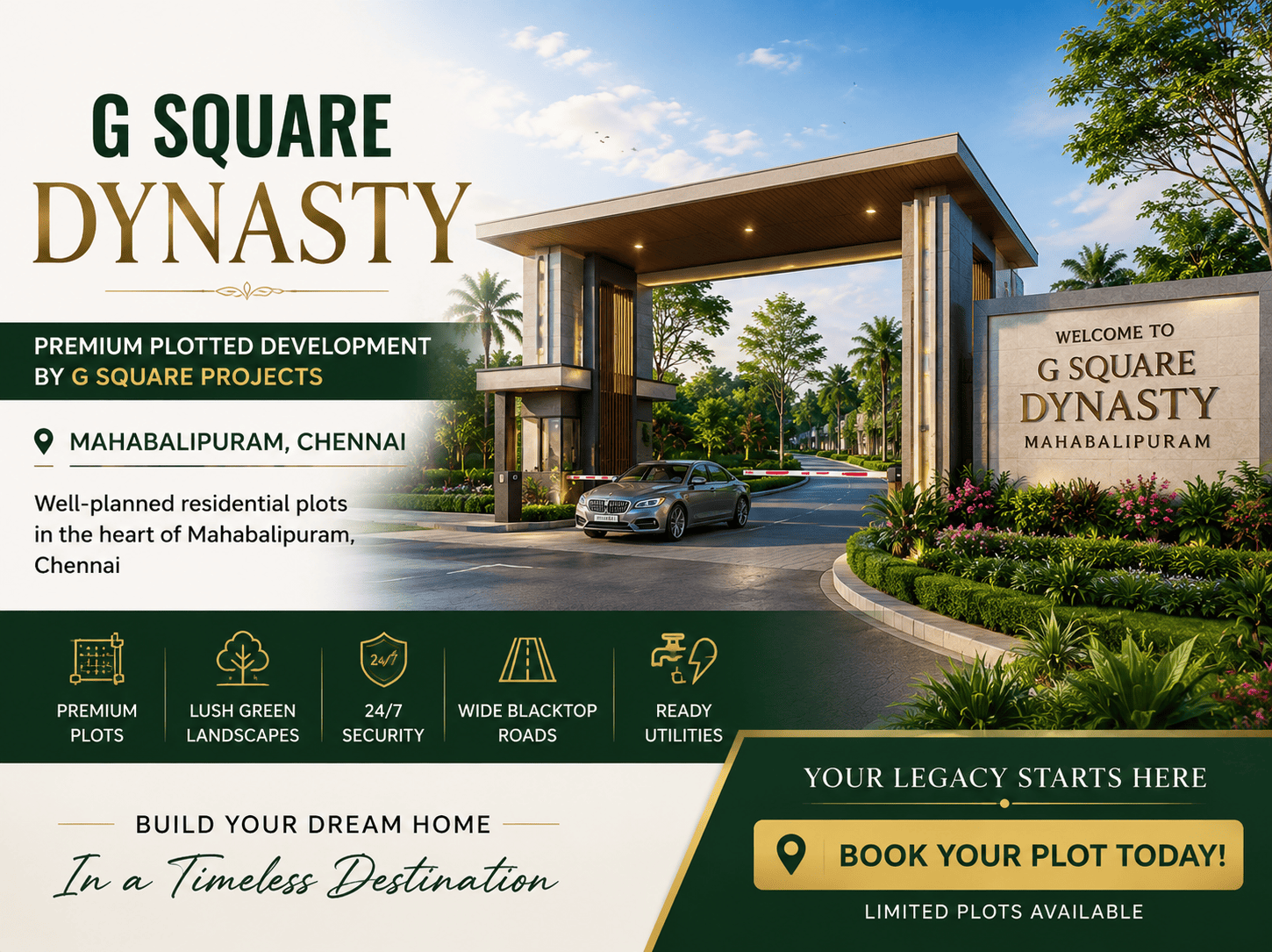 G Square Dynasty Mahabalipuram Premium Residential Plots