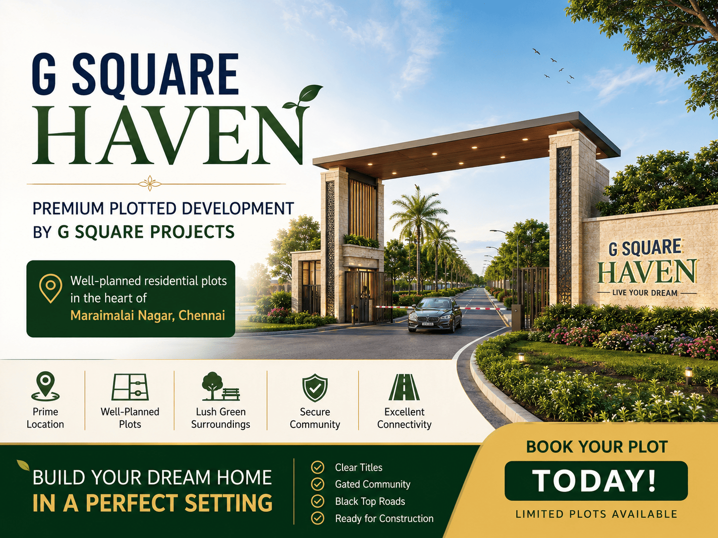 G Square Haven Maraimalai Nagar Premium Residential Plots
